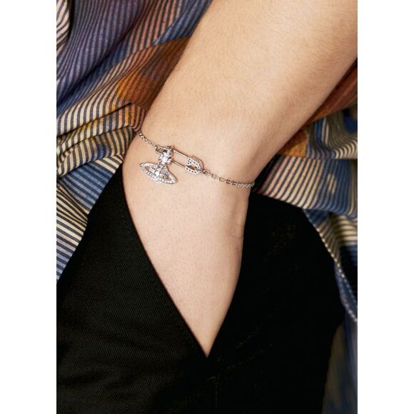 Vivienne Westwood Men Lucrece Safety Pin Bracelet